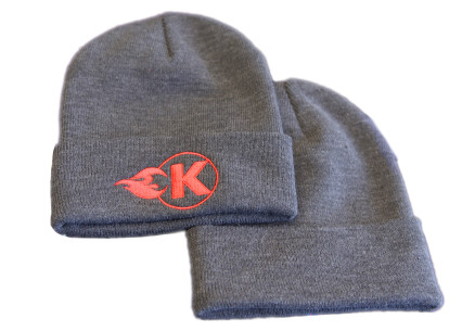 Kooks Grey K-Flame Logo Beanie